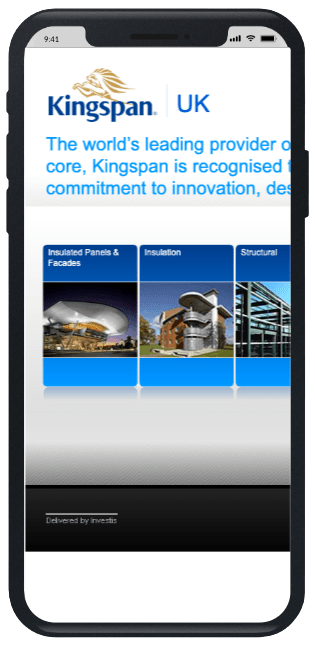 Kingspan UK old site mobile Kingspan UK old site mobile