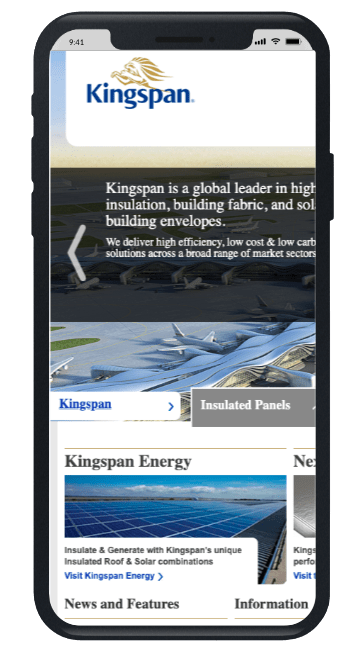 Kingspan old site mobile